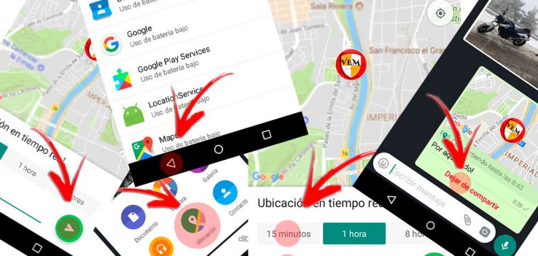 Compartir ubicación en whatsapp en tiempo real